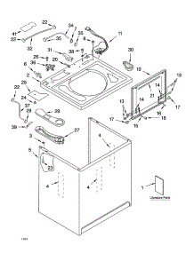 Top And Cabinet Parts parts for Kenmore Washer 110.24974300 (11024974300, 110 24974300) from AppliancePartsPros.com