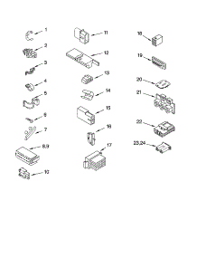 Wiring Harness Parts parts for Kenmore Washer 110.24982300 (11024982300, 110 24982300) from AppliancePartsPros.com