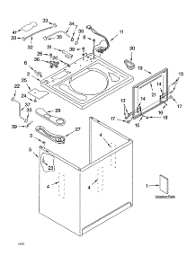 Top And Cabinet Parts parts for Kenmore Washer 110.24982300 (11024982300, 110 24982300) from AppliancePartsPros.com