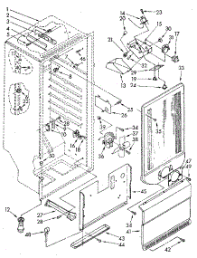 Liner parts for Kenmore Freezer 106.9205510 (1069205510, 106 9205510) from AppliancePartsPros.com