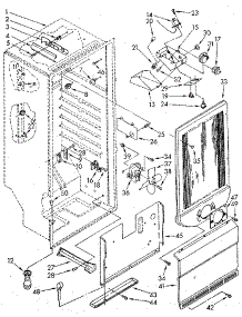 Liner parts for Kenmore Freezer 106.9205511 (1069205511, 106 9205511) from AppliancePartsPros.com