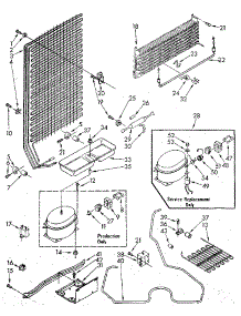 Unit parts for Kenmore Freezer 106.9205581 (1069205581, 106 9205581) from AppliancePartsPros.com