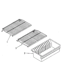 Shelf parts for Kenmore Freezer 106.9209410 (1069209410, 106 9209410) from AppliancePartsPros.com