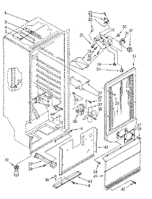 Liner parts for Kenmore Freezer 106.9209411 (1069209411, 106 9209411) from AppliancePartsPros.com
