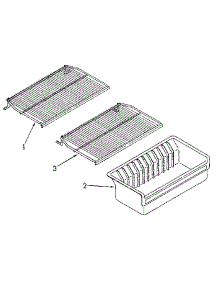 Shelf parts for Kenmore Freezer 106.9209481 (1069209481, 106 9209481) from AppliancePartsPros.com
