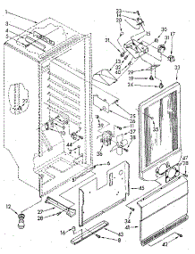 Liner parts for Kenmore Freezer 106.9209510 (1069209510, 106 9209510) from AppliancePartsPros.com