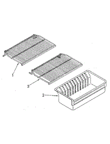 Shelf parts for Kenmore Freezer 106.9209510 (1069209510, 106 9209510) from AppliancePartsPros.com