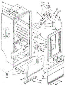 Liner parts for Kenmore Freezer 106.9209511 (1069209511, 106 9209511) from AppliancePartsPros.com