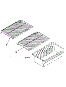 Shelf parts for Kenmore Freezer 106.9209581 (1069209581, 106 9209581) from AppliancePartsPros.com
