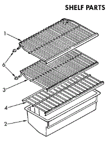 Shelf parts for Kenmore Freezer 106.9235580 (1069235580, 106 9235580) from AppliancePartsPros.com