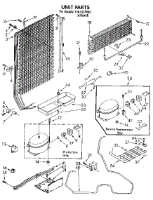 Unit parts for Kenmore Freezer 106.9235580 (1069235580, 106 9235580) from AppliancePartsPros.com