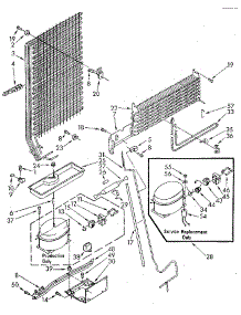 Unit parts for Kenmore Refrigerator 106.9306201 (1069306201, 106 9306201) from AppliancePartsPros.com