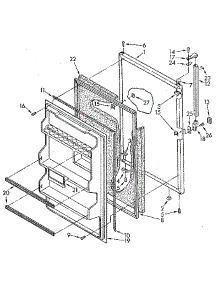Refrigerator Door parts for Kenmore Refrigerator 106.9306201 (1069306201, 106 9306201) from AppliancePartsPros.com