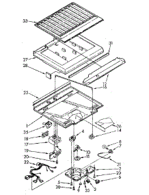 Compartment Separator parts for Kenmore Refrigerator 106.9306201 (1069306201, 106 9306201) from AppliancePartsPros.com