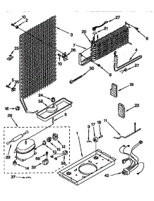 Unit parts for Kenmore Refrigerator 106.9344701 (1069344701, 106 9344701) from AppliancePartsPros.com