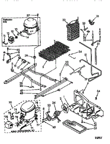 Unit parts for Kenmore Refrigerator 106.9412382 (1069412382, 106 9412382) from AppliancePartsPros.com