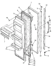 Refrigerator Door parts for Kenmore Refrigerator 106.9412382 (1069412382, 106 9412382) from AppliancePartsPros.com
