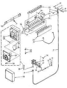 Icemaker parts for Kenmore Refrigerator 106.9505582 (1069505582, 106 9505582) from AppliancePartsPros.com