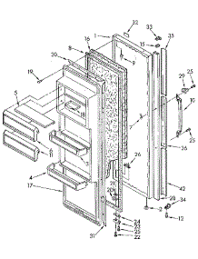 Refrigerator Door parts for Kenmore Refrigerator 106.9505582 (1069505582, 106 9505582) from AppliancePartsPros.com