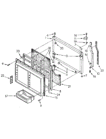 Freezer Door parts for Kenmore Refrigerator 106.9605681 (1069605681, 106 9605681) from AppliancePartsPros.com