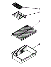 Shelf Parts parts for Kenmore Refrigerator 106.9608011 (1069608011, 106 9608011) from AppliancePartsPros.com