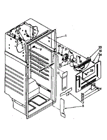 Liner Parts parts for Kenmore Refrigerator 106.9608011 (1069608011, 106 9608011) from AppliancePartsPros.com
