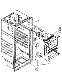 Liner parts for Kenmore Refrigerator 106.9608090 (1069608090, 106 9608090) from AppliancePartsPros.com