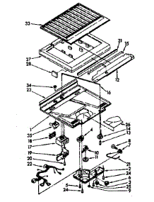 Compartment Separator And Control parts for Kenmore Refrigerator 106.9608090 (1069608090, 106 9608090) from AppliancePartsPros.com