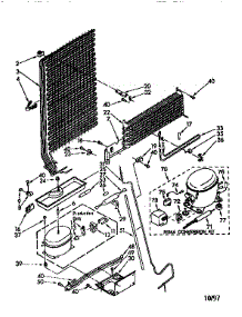 Unit parts for Kenmore Refrigerator 106.9608090 (1069608090, 106 9608090) from AppliancePartsPros.com