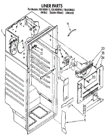 Liner parts for Kenmore Refrigerator 106.9608513 (1069608513, 106 9608513) from AppliancePartsPros.com