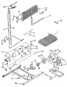 Unit parts for Kenmore Refrigerator 106.9608782 (1069608782, 106 9608782) from AppliancePartsPros.com