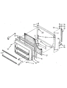 Freezer Door parts for Kenmore Refrigerator 106.9608782 (1069608782, 106 9608782) from AppliancePartsPros.com