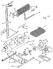 Unit parts for Kenmore Refrigerator 106.9608784 (1069608784, 106 9608784) from AppliancePartsPros.com