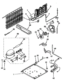 Unit parts for Kenmore Refrigerator 106.9658110 (1069658110, 106 9658110) from AppliancePartsPros.com