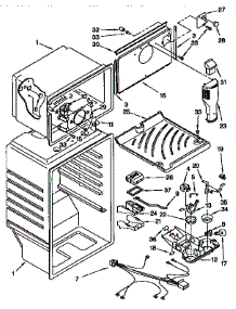 Liner parts for Kenmore Refrigerator 106.9658110 (1069658110, 106 9658110) from AppliancePartsPros.com