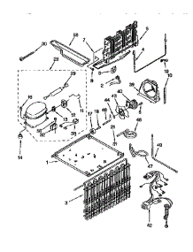 Unit Parts parts for Kenmore Refrigerator 106.9658112 (1069658112, 106 9658112) from AppliancePartsPros.com