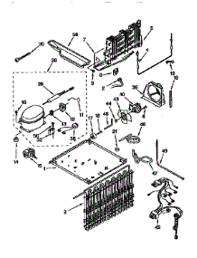 Unit parts for Kenmore Refrigerator 106.9658113 (1069658113, 106 9658113) from AppliancePartsPros.com