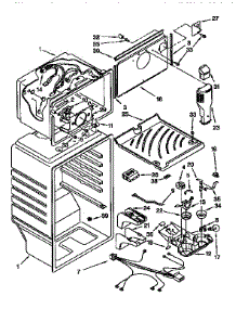Liner parts for Kenmore Refrigerator 106.9658113 (1069658113, 106 9658113) from AppliancePartsPros.com