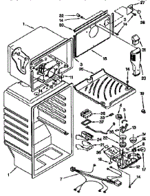 Liner parts for Kenmore Refrigerator 106.9658280 (1069658280, 106 9658280) from AppliancePartsPros.com