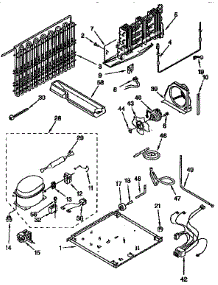 Unit parts for Kenmore Refrigerator 106.9658280 (1069658280, 106 9658280) from AppliancePartsPros.com