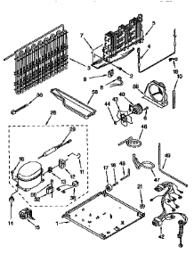 Unit parts for Kenmore Refrigerator 106.9658413 (1069658413, 106 9658413) from AppliancePartsPros.com