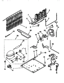 Unit parts for Kenmore Refrigerator 106.9658621 (1069658621, 106 9658621) from AppliancePartsPros.com