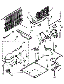Unit parts for Kenmore Refrigerator 106.9659710 (1069659710, 106 9659710) from AppliancePartsPros.com