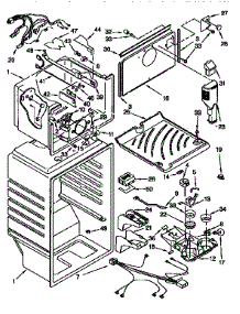Liner parts for Kenmore Refrigerator 106.9659723 (1069659723, 106 9659723) from AppliancePartsPros.com