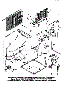 Unit parts for Kenmore Refrigerator 106.9659785 (1069659785, 106 9659785) from AppliancePartsPros.com