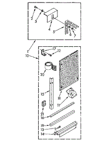 Installation parts for Kenmore Air Conditioner 106.9700530 (1069700530, 106 9700530) from AppliancePartsPros.com