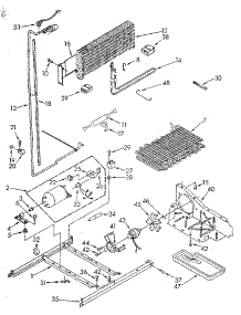 Unit parts for Kenmore Refrigerator 106.9700581 (1069700581, 106 9700581) from AppliancePartsPros.com