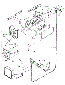 Icemaker parts for Kenmore Refrigerator 106.9700581 (1069700581, 106 9700581) from AppliancePartsPros.com