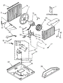 Unit parts for Kenmore Air Conditioner 106.9701070 (1069701070, 106 9701070) from AppliancePartsPros.com