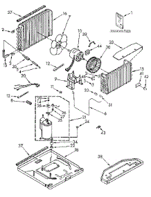 Unit parts for Kenmore Air Conditioner 106.9701250 (1069701250, 106 9701250) from AppliancePartsPros.com